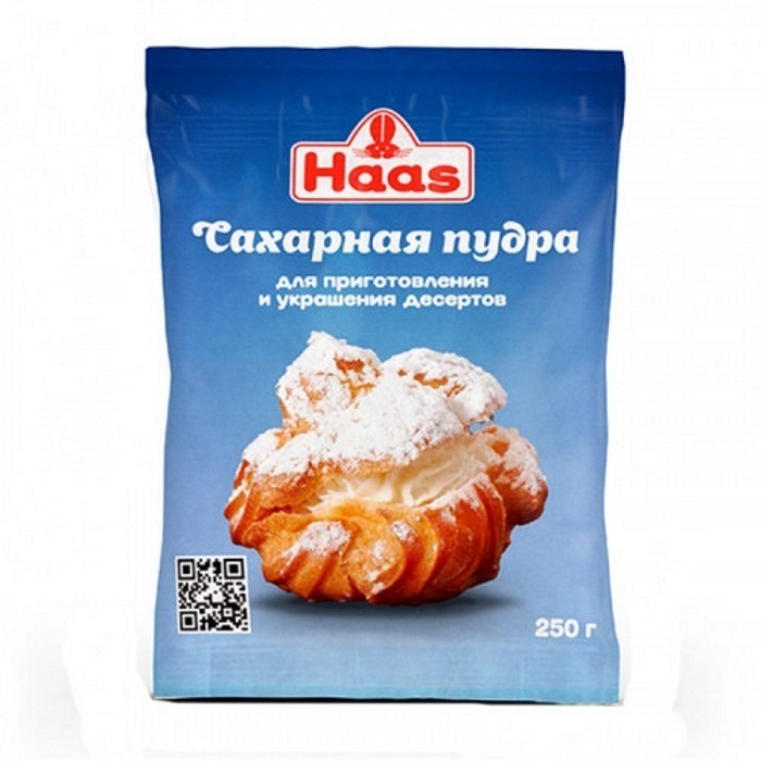 Haas Сахарная пудра Белый 2500г. 10шт.