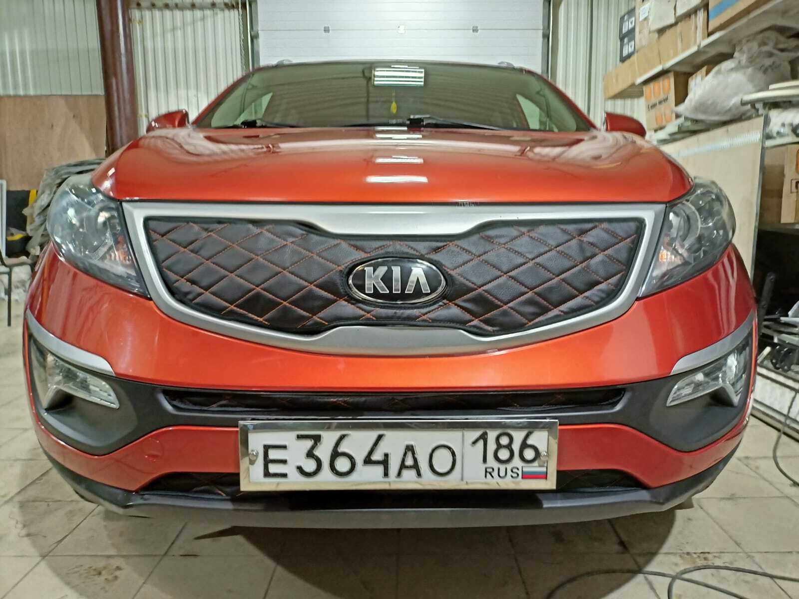 Утеплитель радиатора и бампера для Kia Sportage Киа Спортаж 3 2010-2014