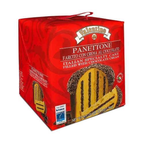 Пасхальный кулич (кекс) VALENTINO PANETTONE forcita con crema al ciocolato (c шоколадным кремом)750г