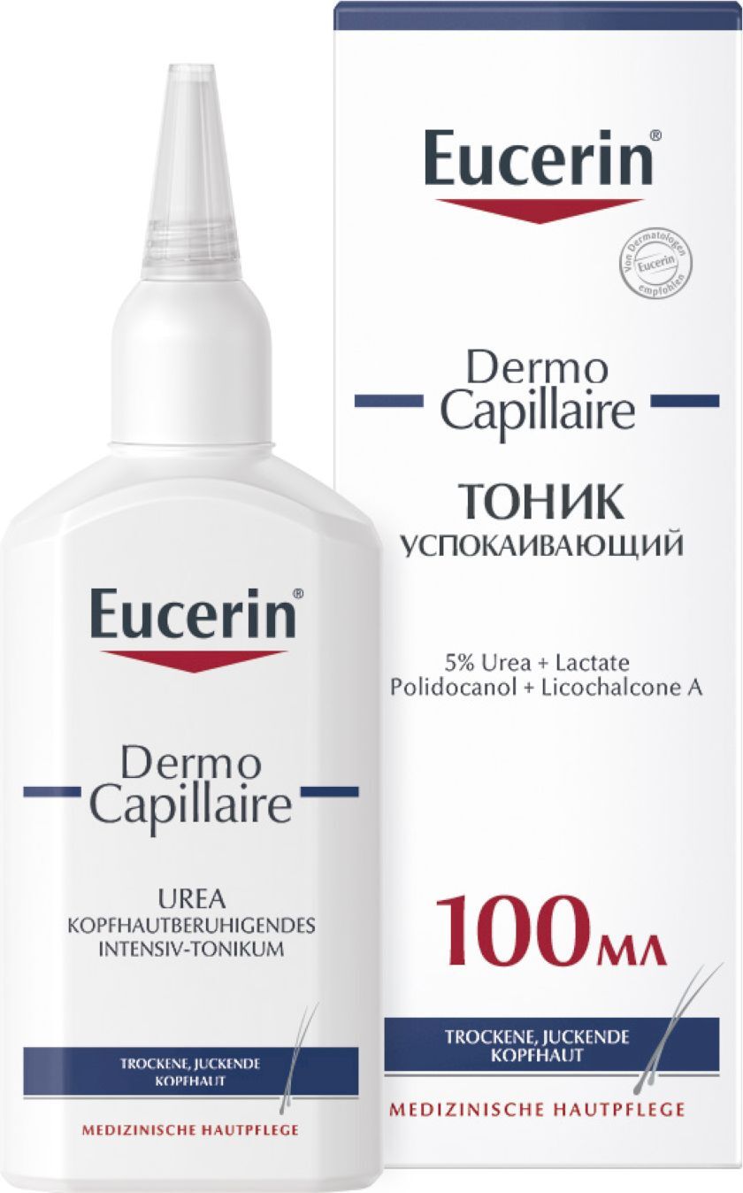 Тоник для кожи головы Eucerin Dermo Capillaire Тоник успокаивающий, 100 ...