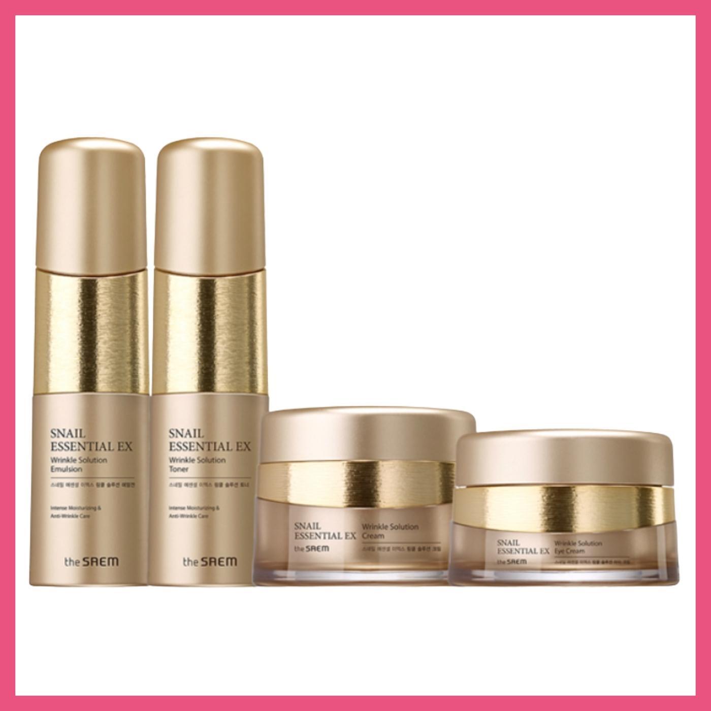 Essentials ex. Snail Essential ex Wrinkle solution Skin Care 3 Set. The Saem Snail Essential ex Wrinkle solution. The Saem Snail Essential ex Wrinkle solution Skin Care 2 Set. Набор the Saem ex Wrinkle solution Skin Care 3 Set.