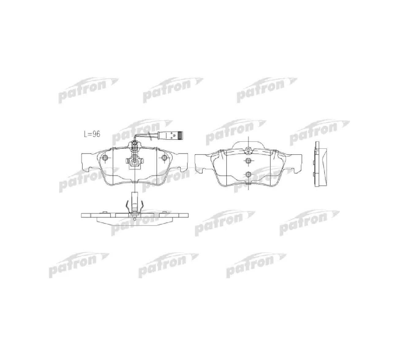 Pbp. Колодки фирмы patron. pbp1300. pbp1094. pbp415.