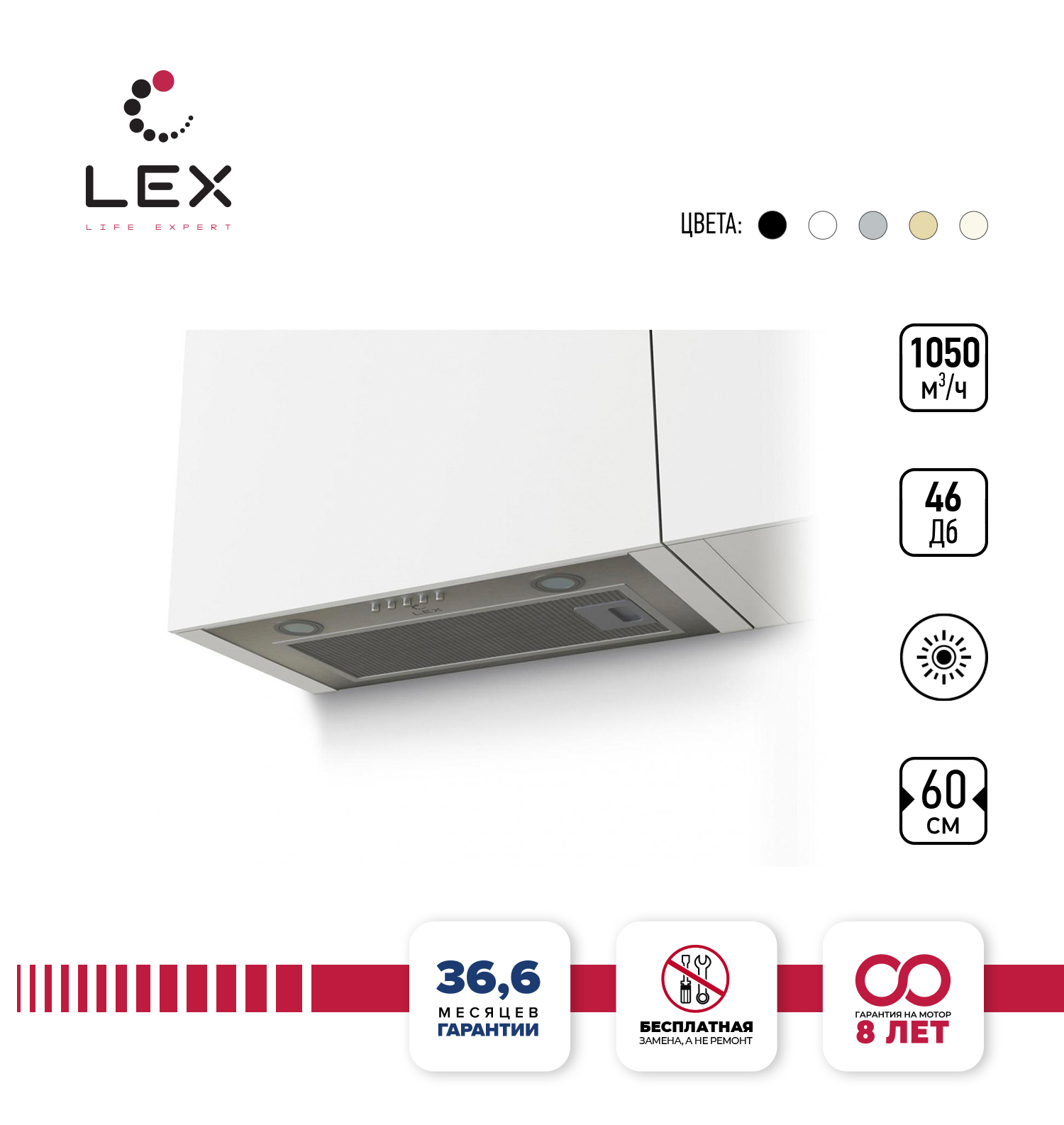 Lex GS bloc p 600 inox схема встраивания