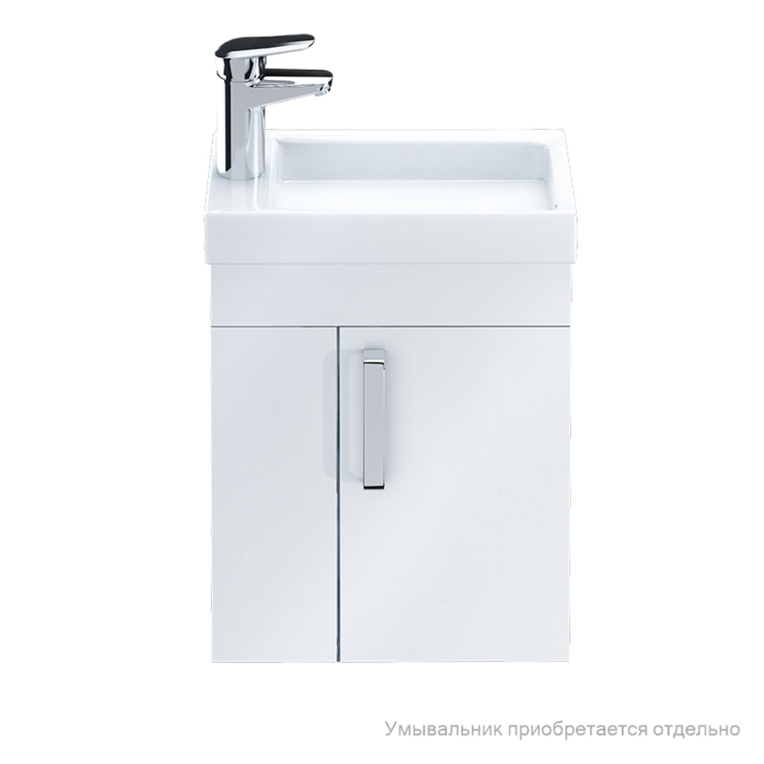 Фото товара на маркетплейсе ozon Тумба для ванной комнаты (без умывальника), подвесная, белая, 40 см, Torr, IDDIS, TOR40W1i95. Подходит умывальник 0014000U28
