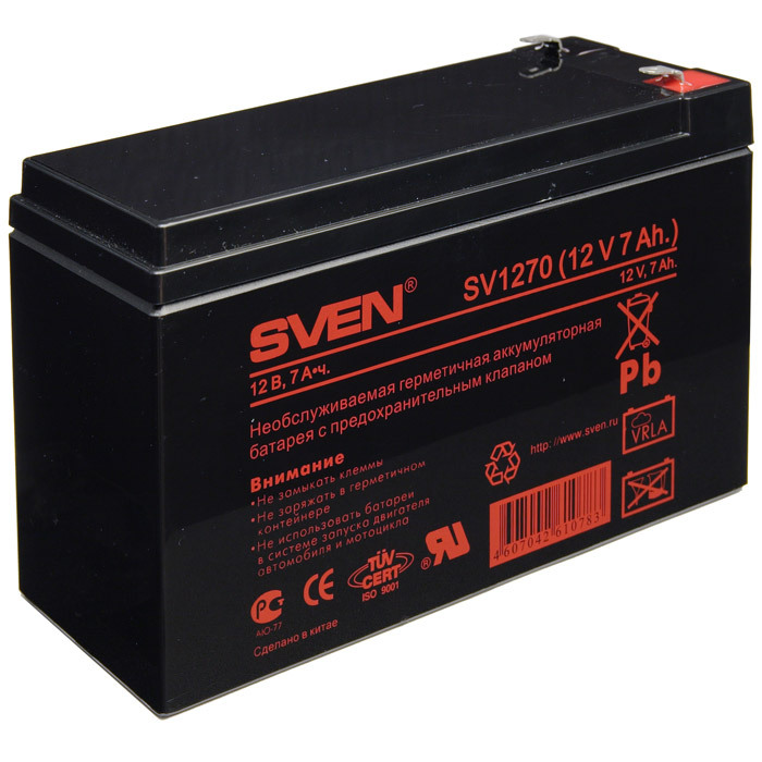 Аккумуляторная батарея Sven SV1270, 12V 7Ah