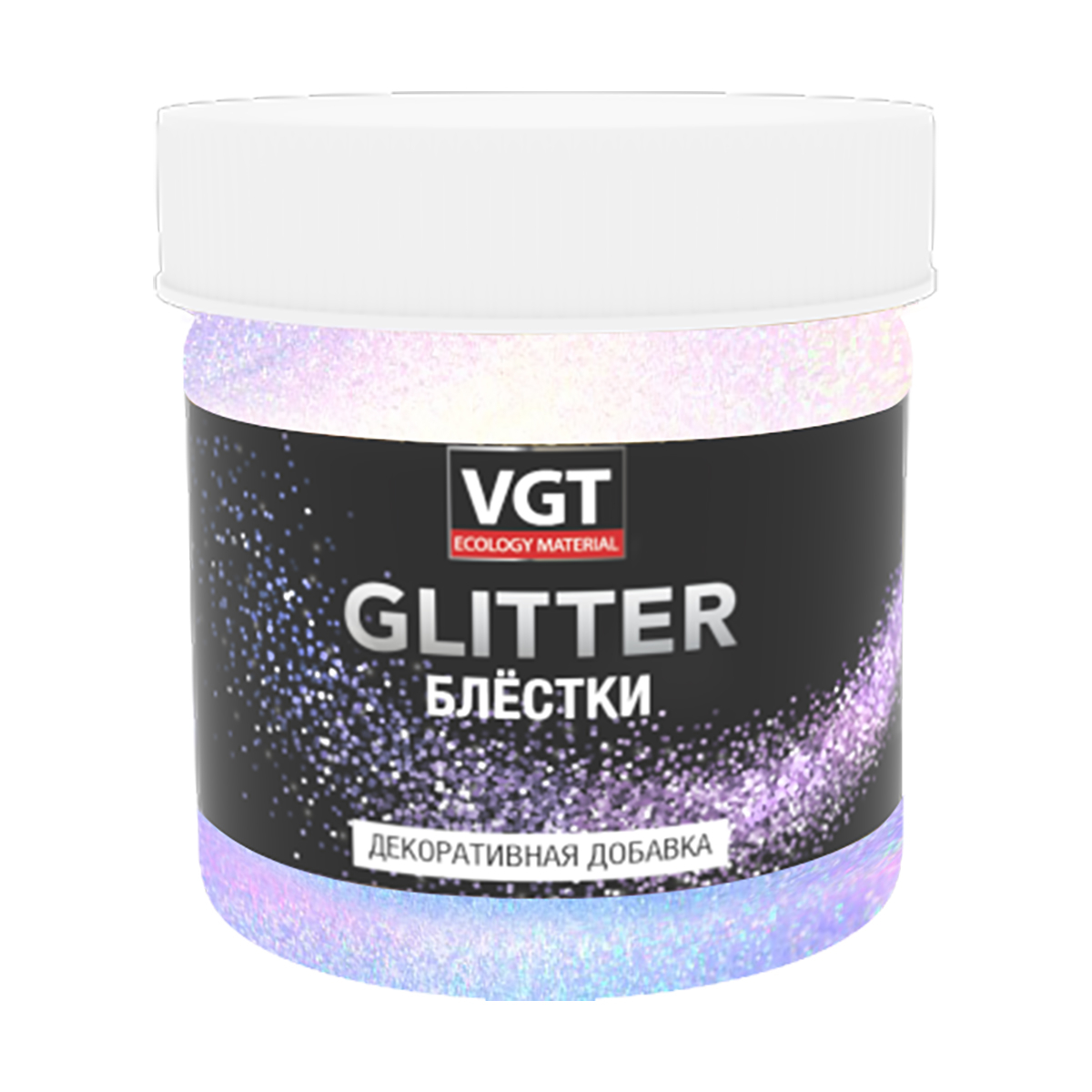 Декоративная добавка VGT Glitter, добавка для строительной смеси, колеровочная краска, хамелеон 0.05 кг.