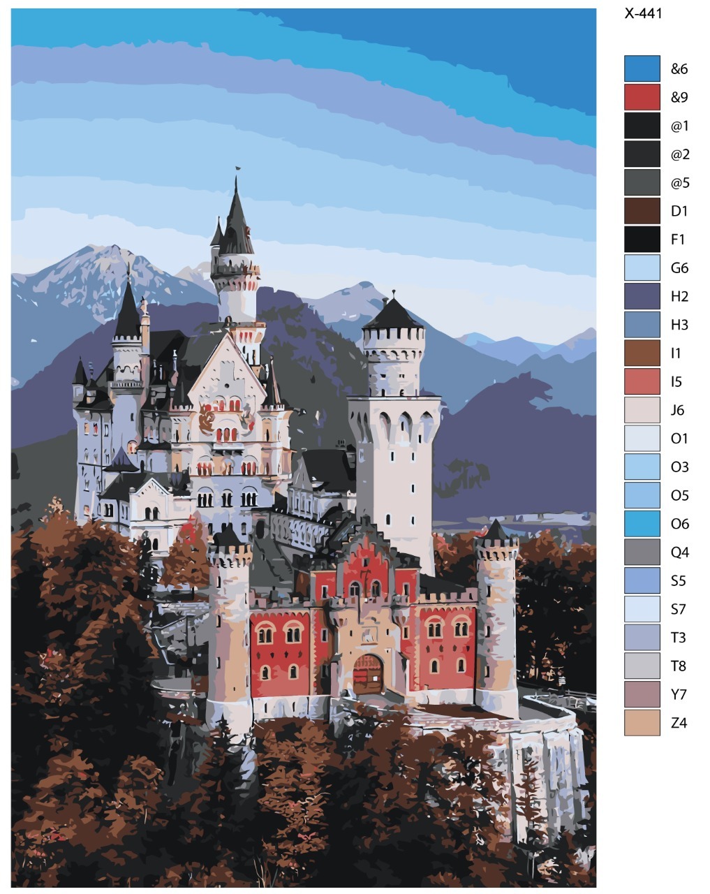Картина по номерам X-441 
