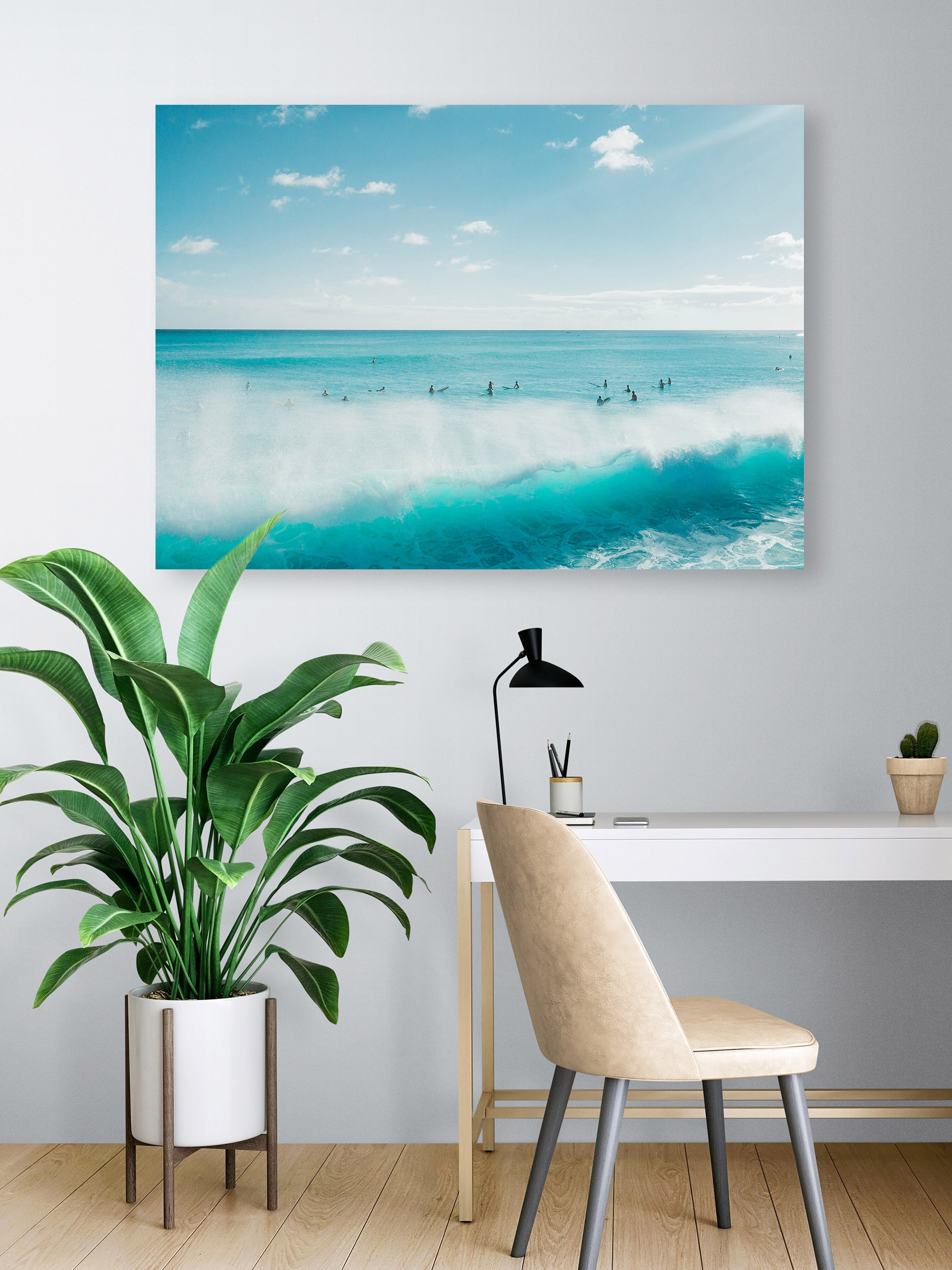 Постер море