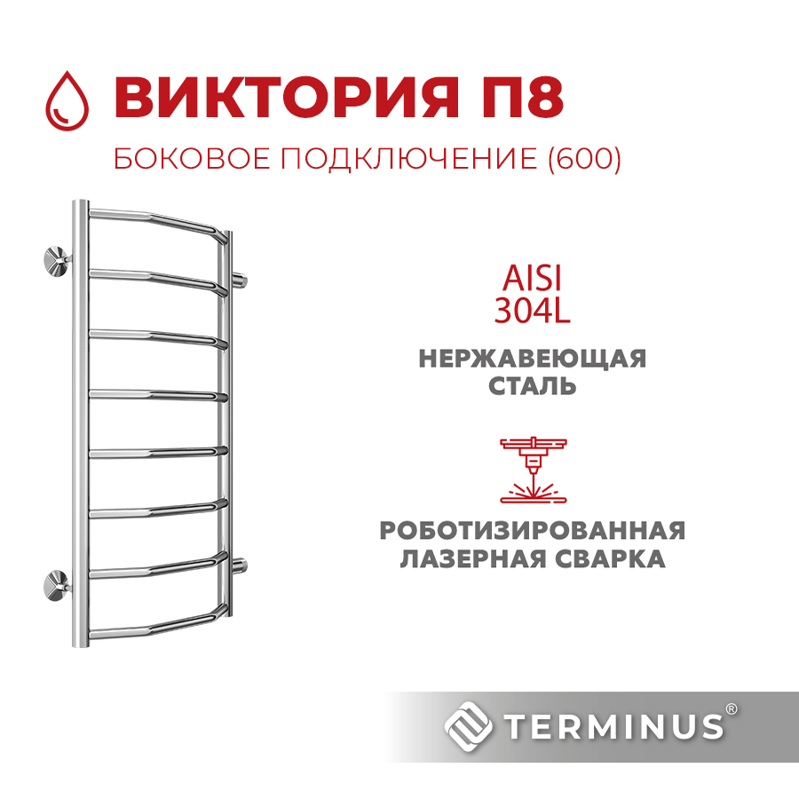 Terminus подключение. Terminus Классик п8. Стандарт п8 400х800 бп500 полотенцесушитель Terminus.