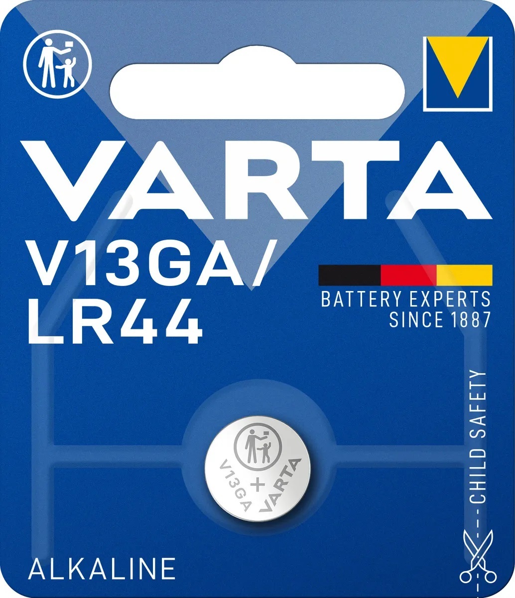 БатарейкаVartaG13/LR1154/LR44/357A/A76BL1Alkaline1.5V