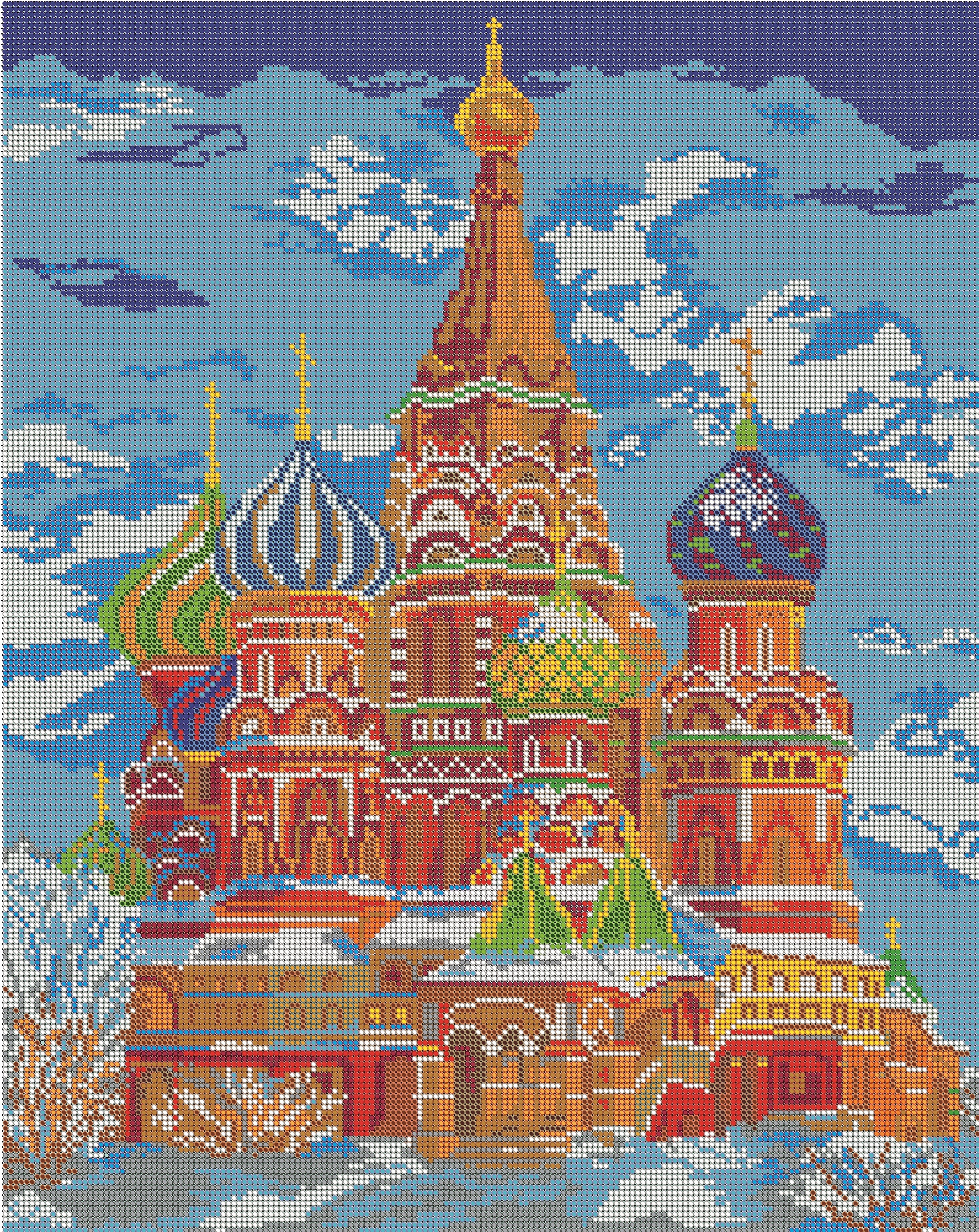 Алмазная мозаика собор Василия Блаженного