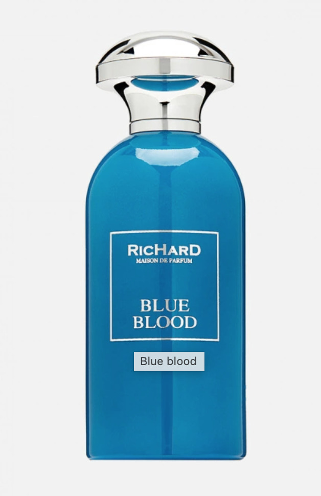 Поэзия парфюмерный блуд. Richard Blue Blood Парфюм. Richard духи синие.
