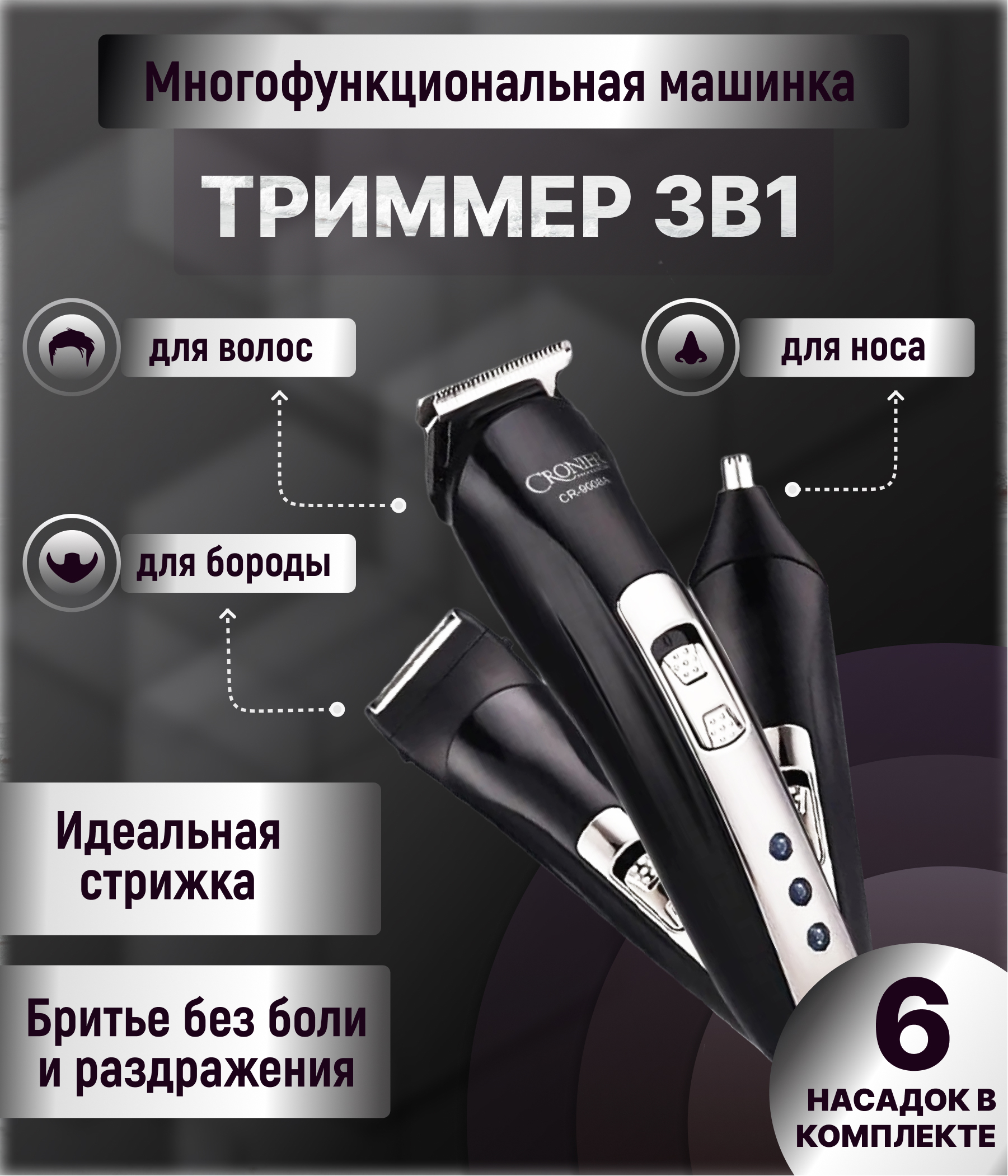 Купить триммер B&P trimmerUOS/B&P по низкой цене: отзывы, фото,  характеристики в интернет-магазине Ozon (616926390)