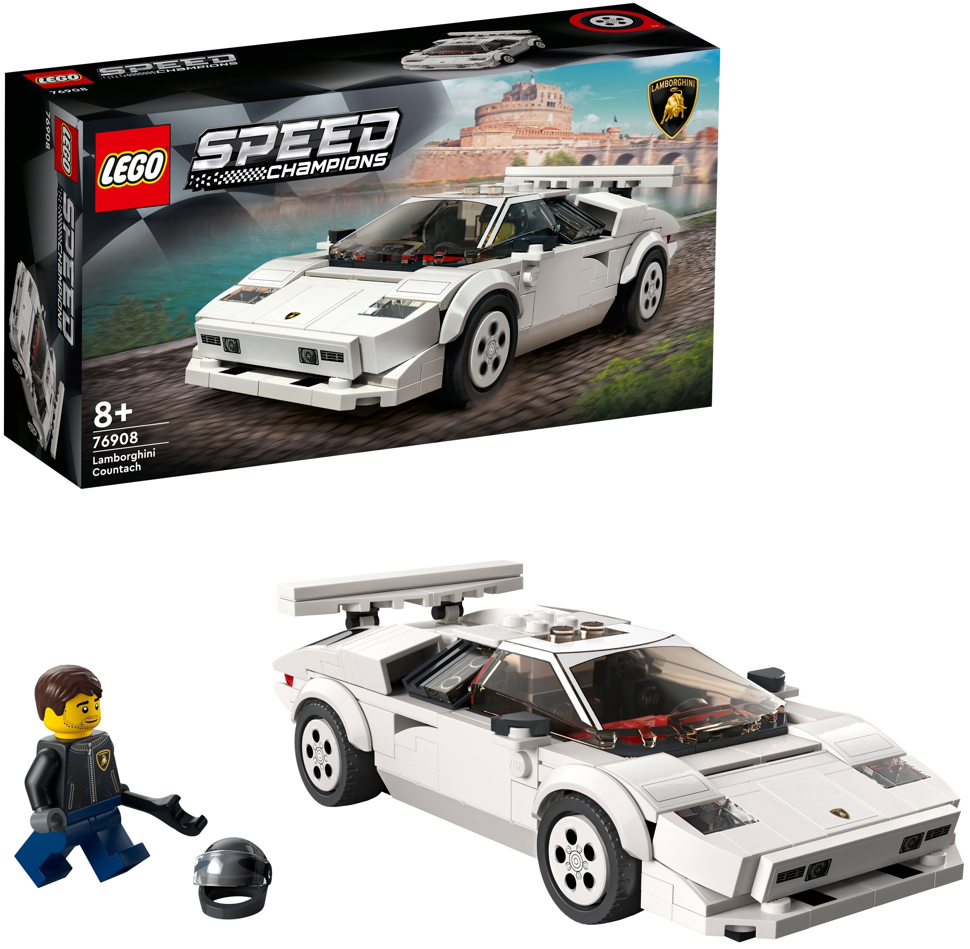 Конструктор LEGO Speed Champions Lamborghini Countach 76908 - купить с  доставкой по выгодным ценам в интернет-магазине OZON (651441099)