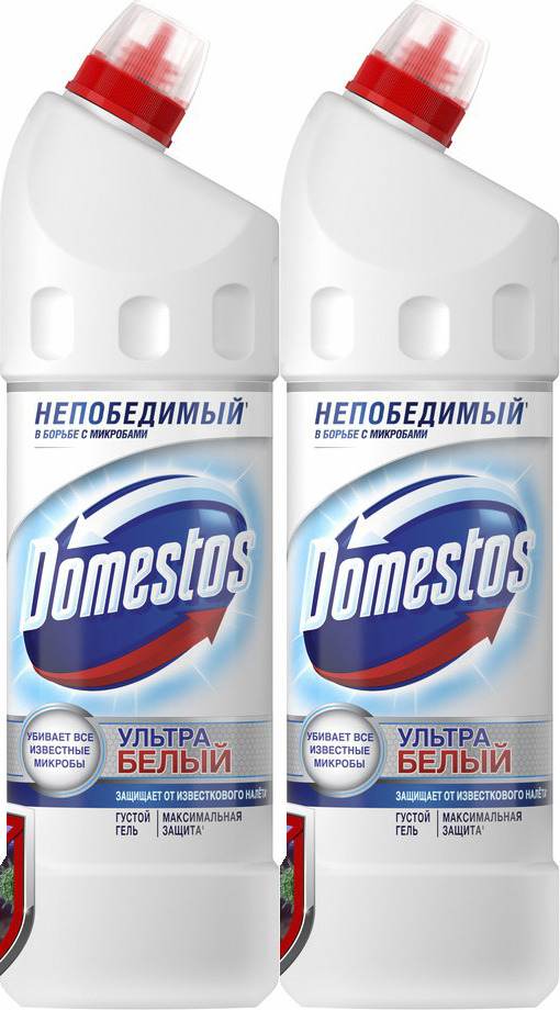 Domestos ультра белый чистящее средство для туалета антибактериальный эффект 1500 мл