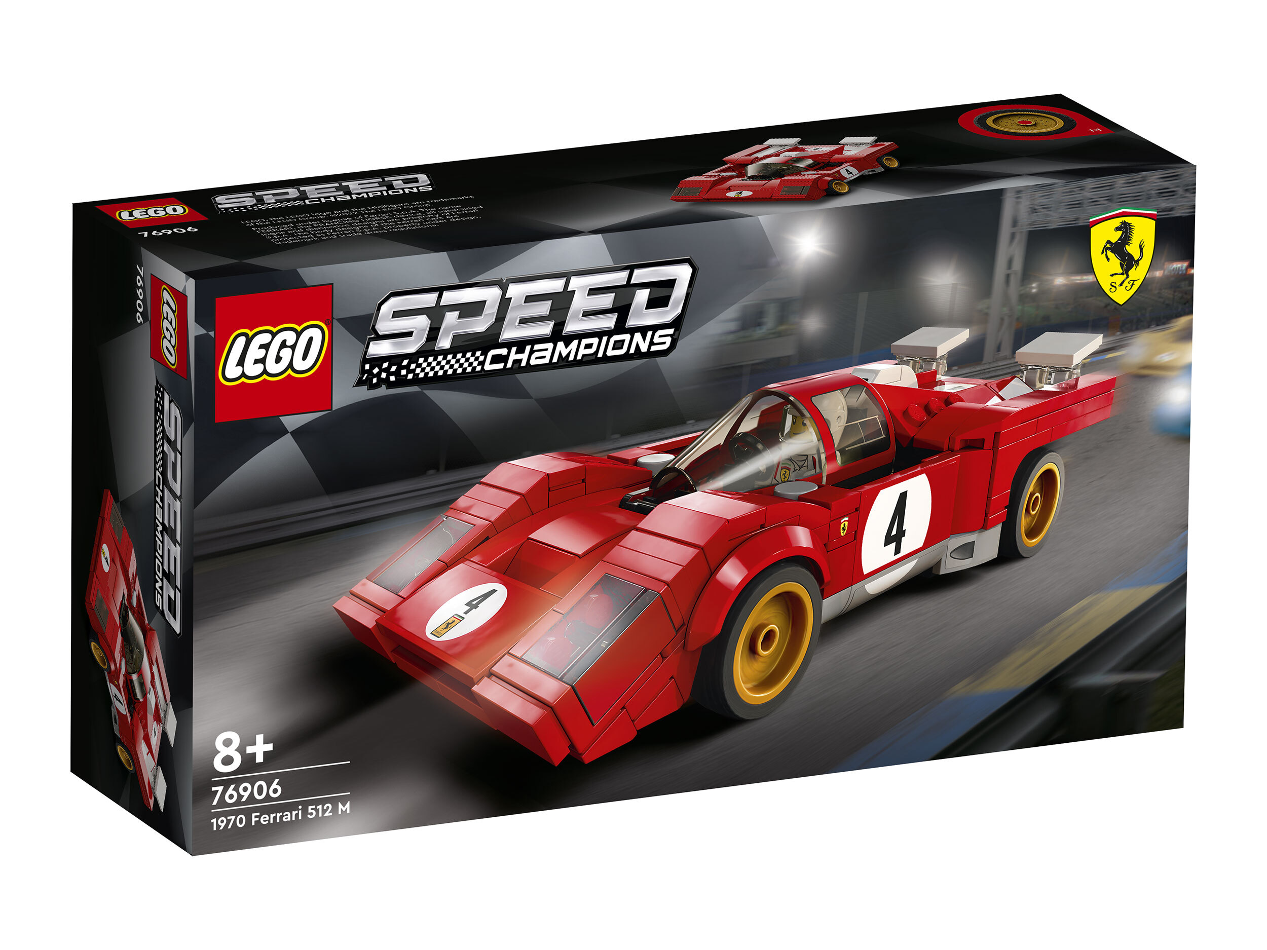 Конструктор LEGO Speed Champions 1970 Ferrari 512 M, 291 деталей, 8+, 76906