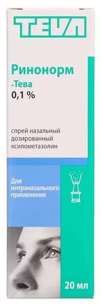 Ринонорм, спрей 0.1%, 20 мл — купить в интернет-аптеке OZON. Инструкции ...