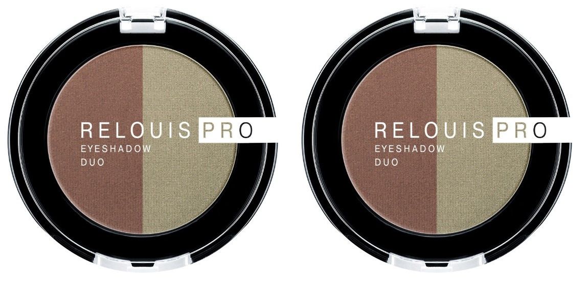 Relouis pro eyeshadow. Relouis Pro тени для век Eyeshadow Duo тон 101.