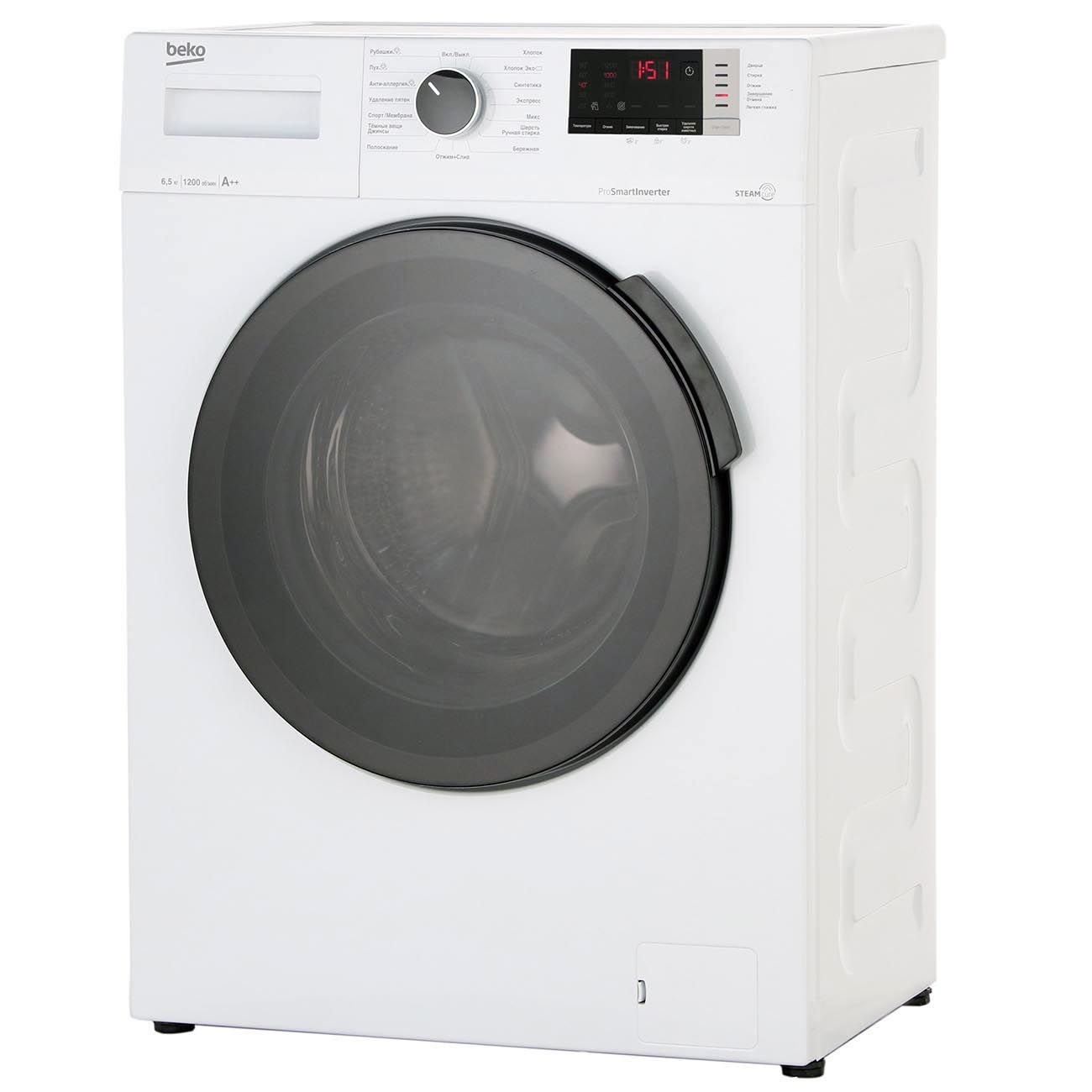 Beko Стиральная машина WSPE6H612W белый, белый