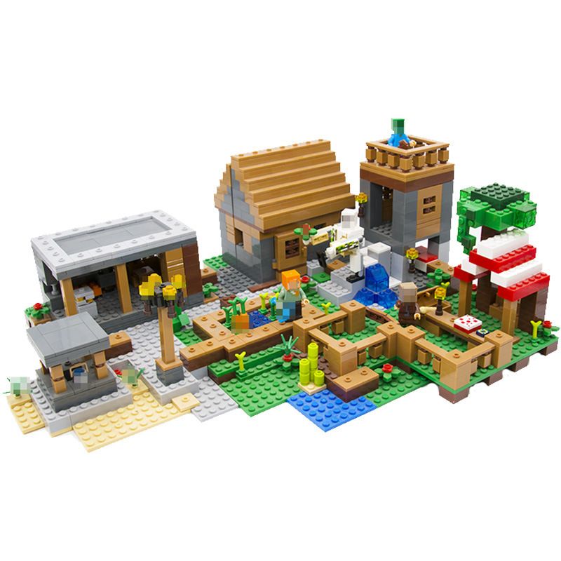 Фото лего майнкрафт деревня Конструктор Minecraft Игрушка Майнкрафт My World набор "Деревня в Лесу" 496 дета
