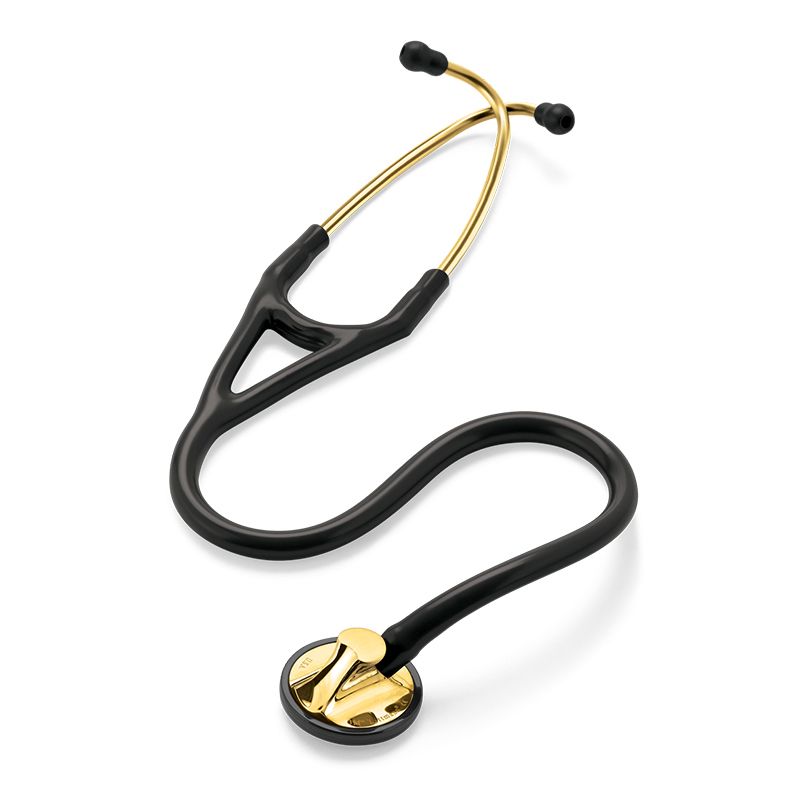 Стетоскоп Littmann Master Cardiology Черный с золотым колоколом, 69 см, 2175