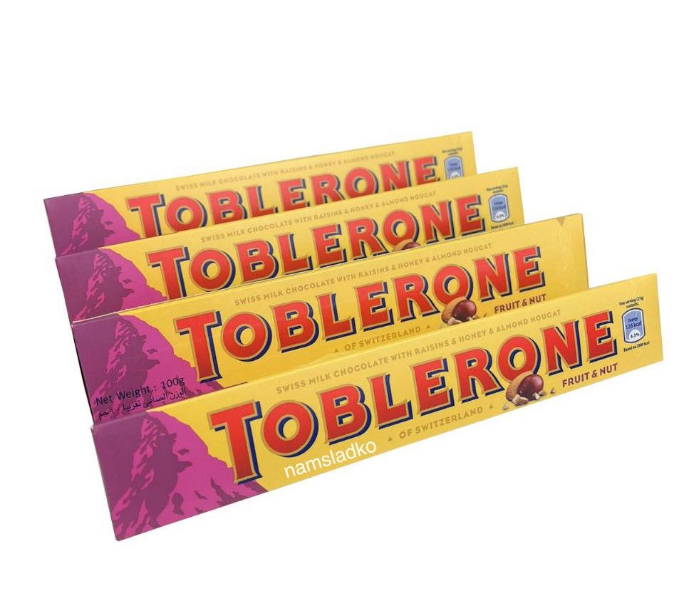 Шоколад Toblerone Fruit nut 100г