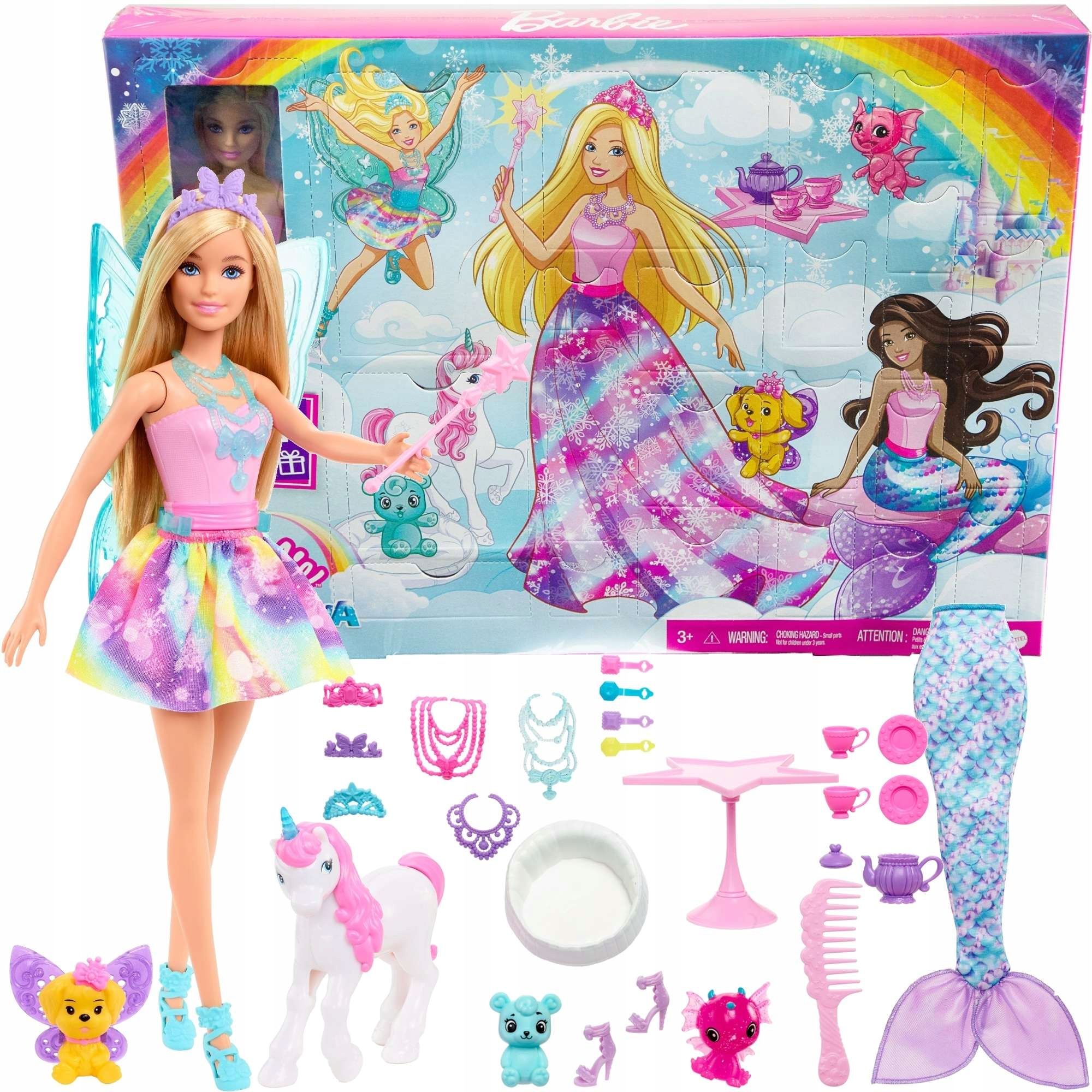 Кукла barbie dreamtopia fairytale адвент календарь hgm66. Адвент Barbie календарь Dreamtopia.