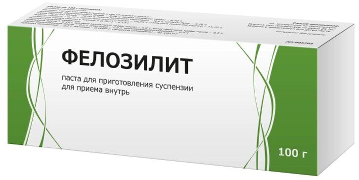 Фелозилит паста для приготовления суспензии для приема внутрь 100г ...