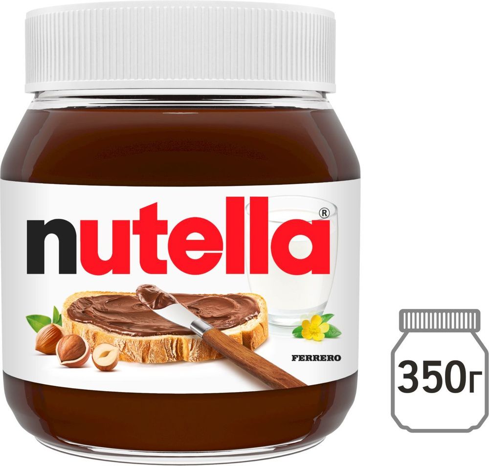 Шоколадно-ореховаяпастаNutella350грвстекляннойбанке