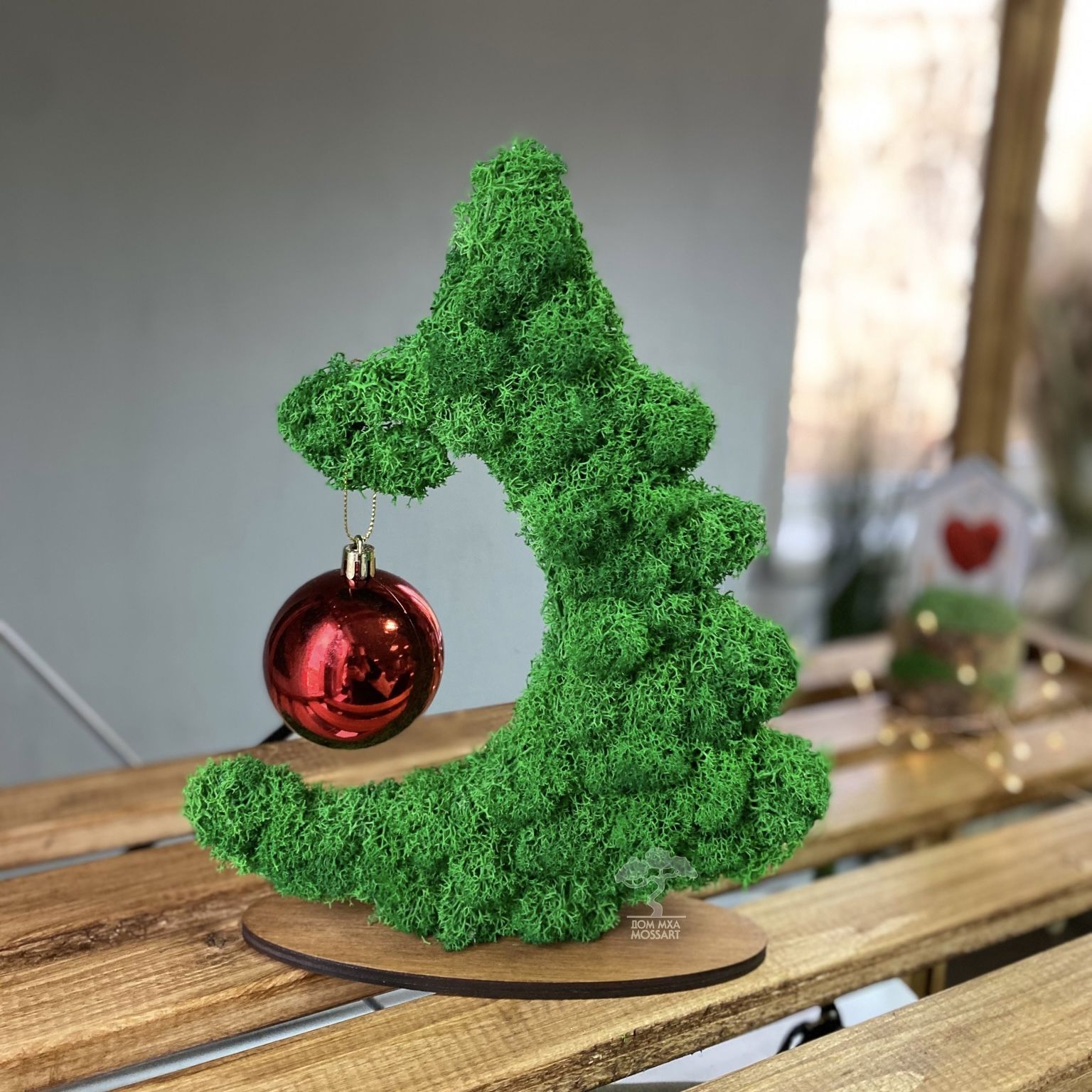 Украшение на праздник новогоднее Дом Мха - MossArt Christmas tree Гринч  купить по выгодной цене в интернет-магазине OZON (375959840)