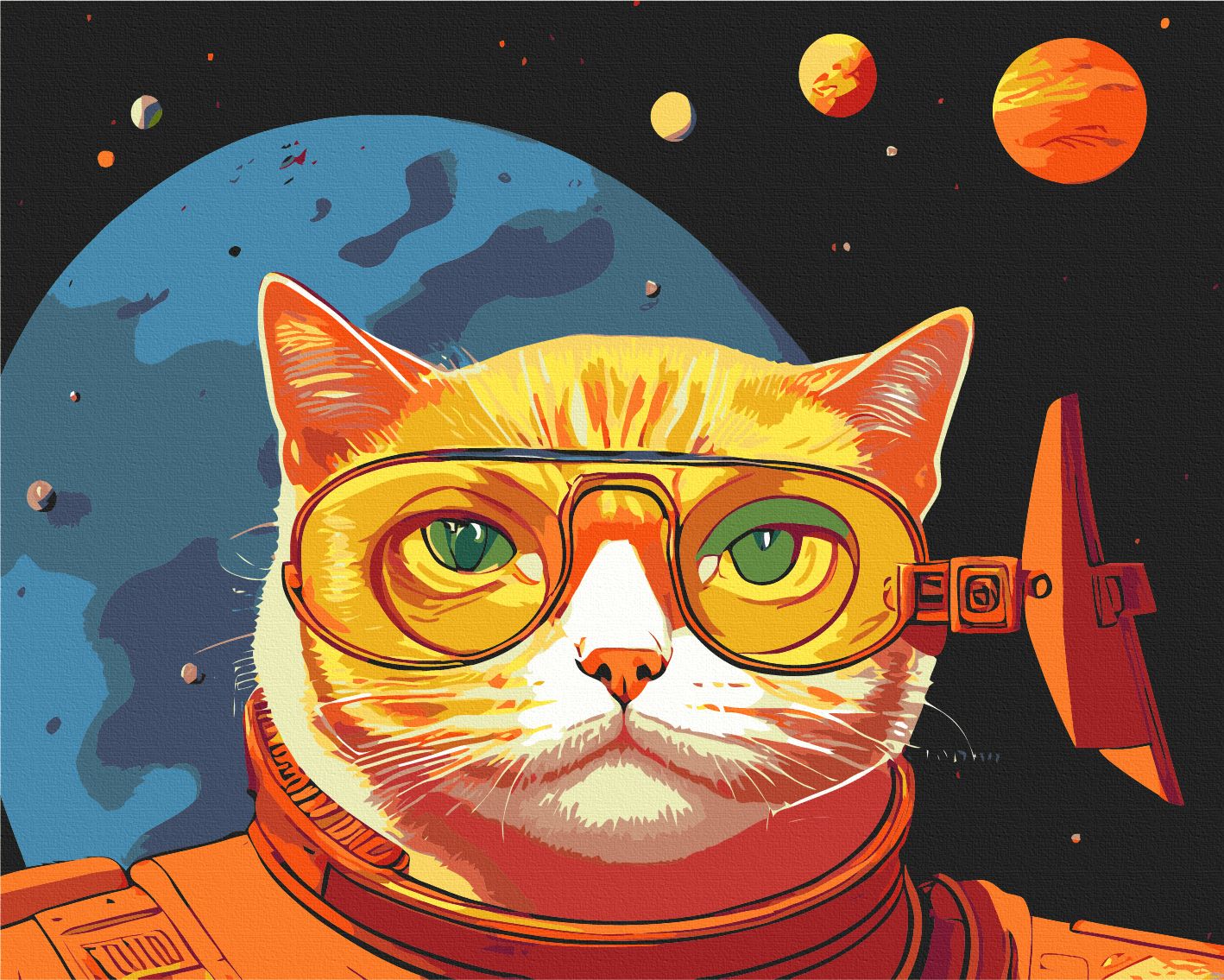Космический кот в очках