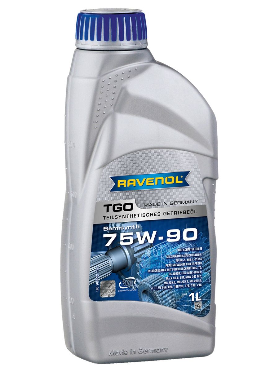 Трансмиссионное масло RAVENOL TGO SAE 75W-90 GL-5 ( 1л) - купить по  выгодной цене в интернет-магазине OZON (150633816)