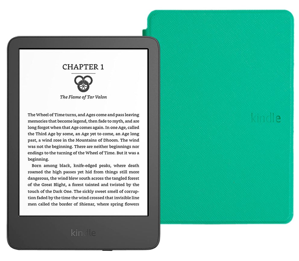 Amazon Kindle 6" Электронная книга 11 (16Gb) SO + обложка ReaderОNE, бирюзовый