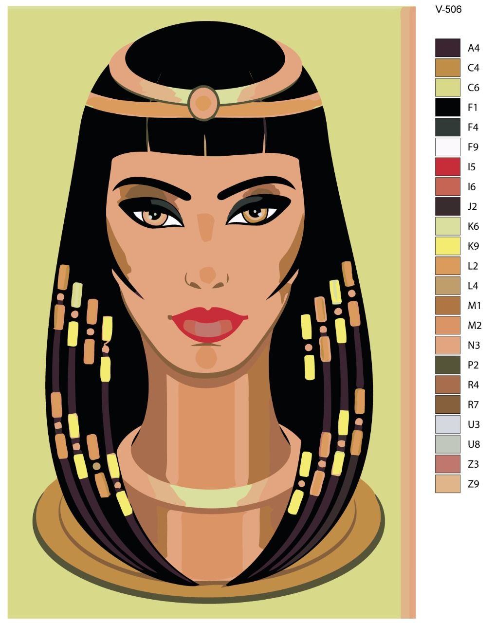 Древний Египет Клеопатра нарисовать