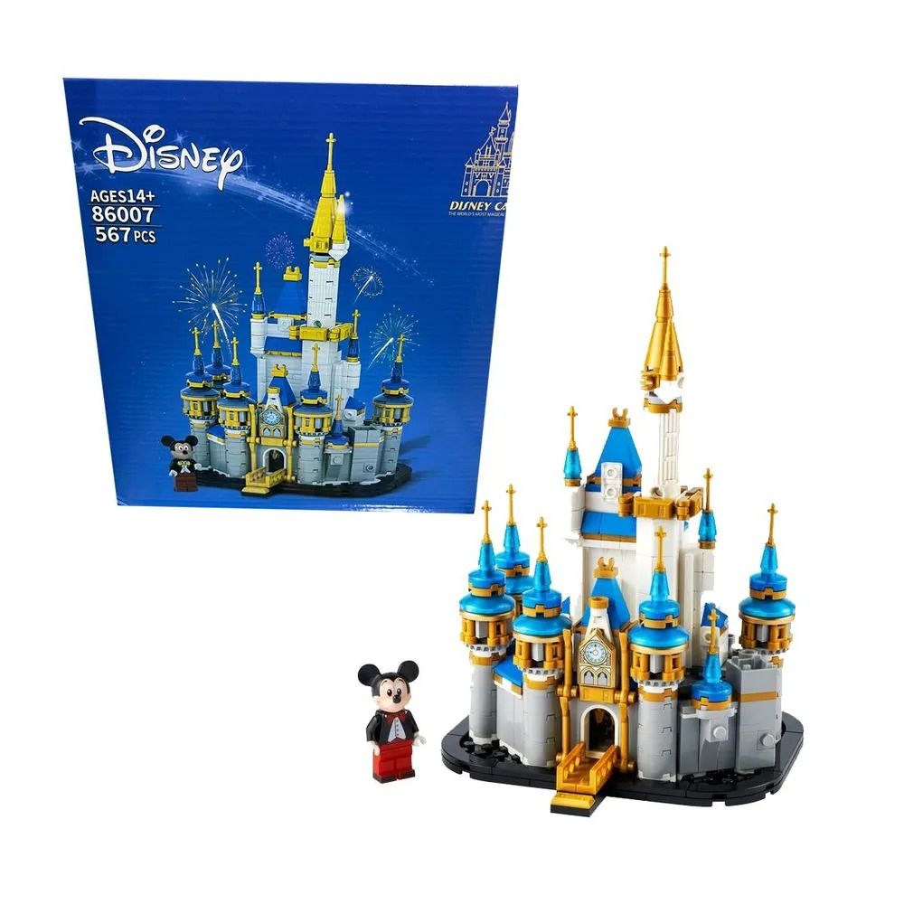 Конструктор Замок Дисней в миниатюре Микки Маус / 567 Деталей / Disney  86007 - купить с доставкой по выгодным ценам в интернет-магазине OZON  (895673001)