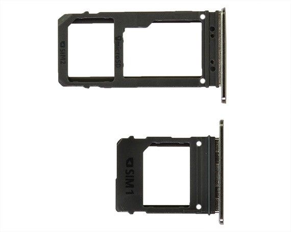 Держатель SIM-карты Samsung A520F Galaxy A5 (2017)/A720F Galaxy A7 (2017) (2 SIM) золото + держатель Micro SD