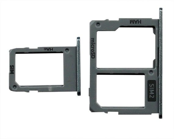 Держатель SIM-карты Samsung J330F Galaxy J3 (2017)/J530F Galaxy J5 (2017)/J730F Galaxy J7 (2017) голубой + держатель Micro SD