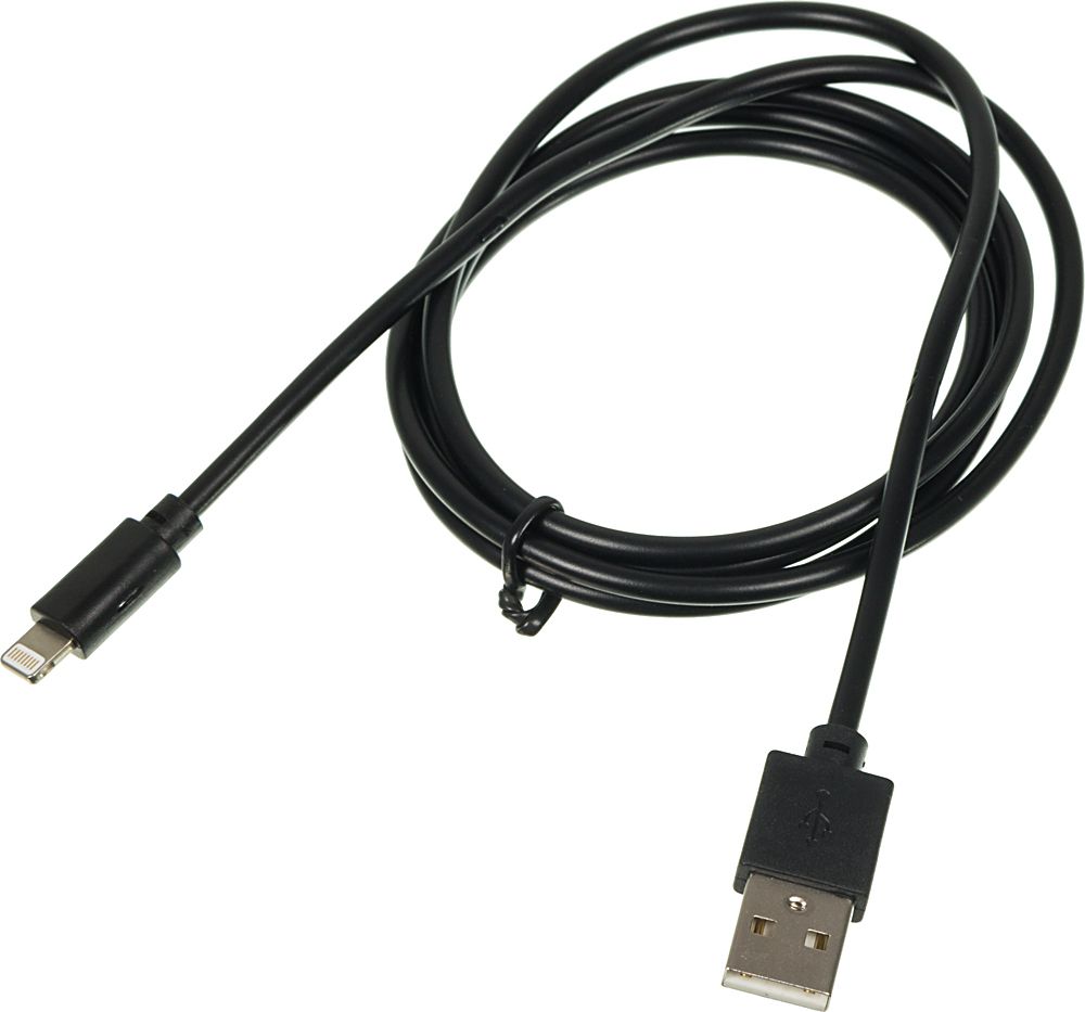 КабельDigmaLIGHT-1.2M-BLKUSB(m)-Lightning(m)1.2мчерный