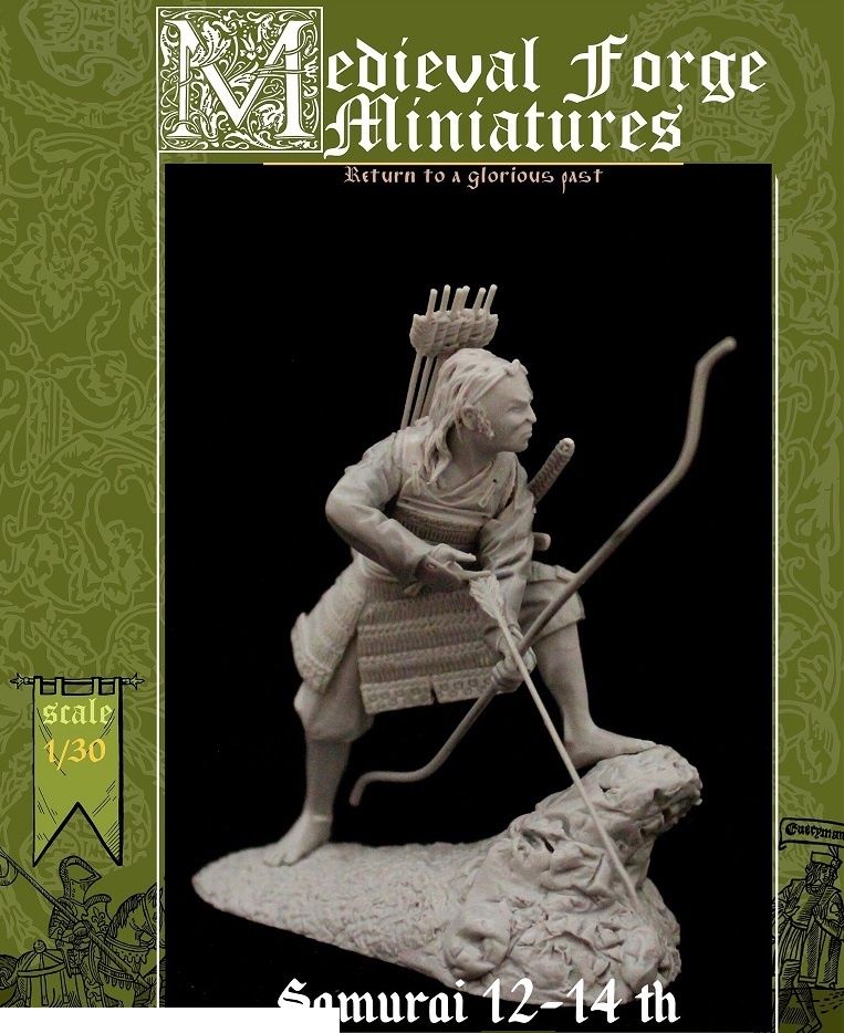 Medieval Forge Miniatures B-54-030 Фигура Самурай 12-14 века 54мм