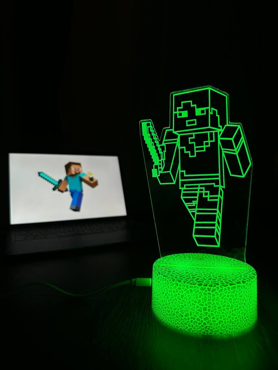 Настольная Лампа Майнкрафт фото 2