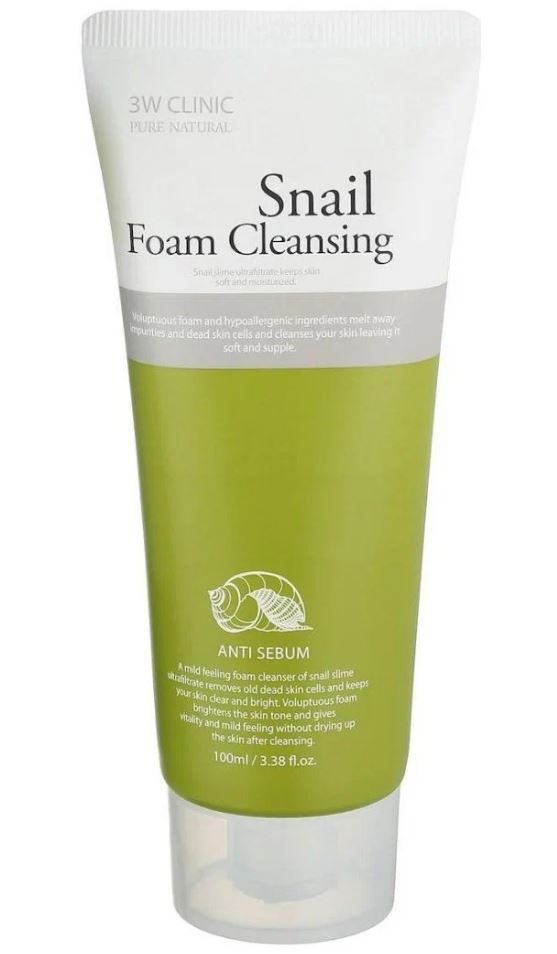 3w clinic snail foam cleansing anti sebum пенка для умывания с улиточным муцином, 100 мл. Пенка snail foam cleansing. Пенка snail foam cleansing. 3w clinic snail foam cleansing. Пенка 3w clinic snail.