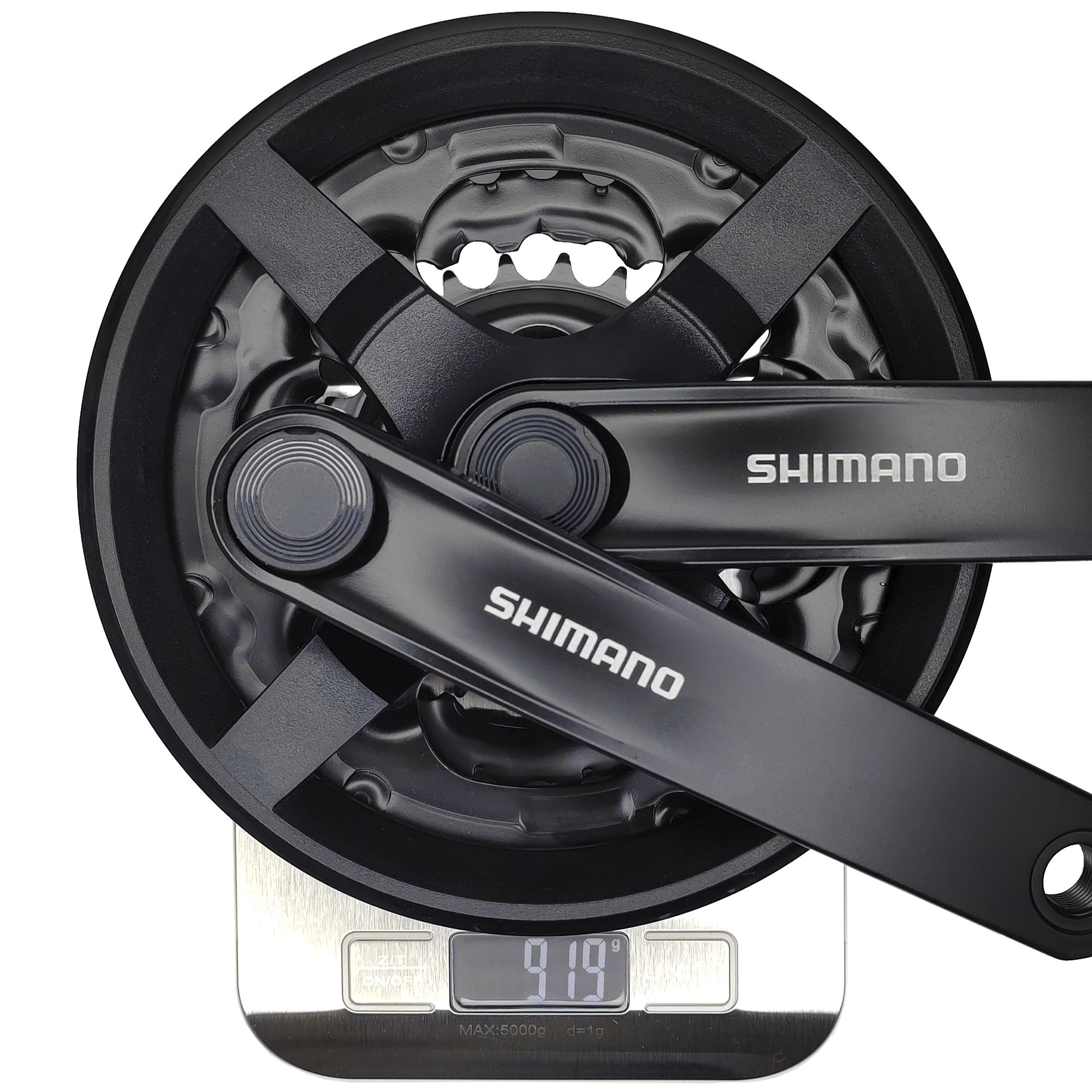 Shimano Шатуны для велосипедов FC-TY301, шатун 170 мм, под квадрат, звезды 42/34/24, с защитой, черный — Товары для велоспорта