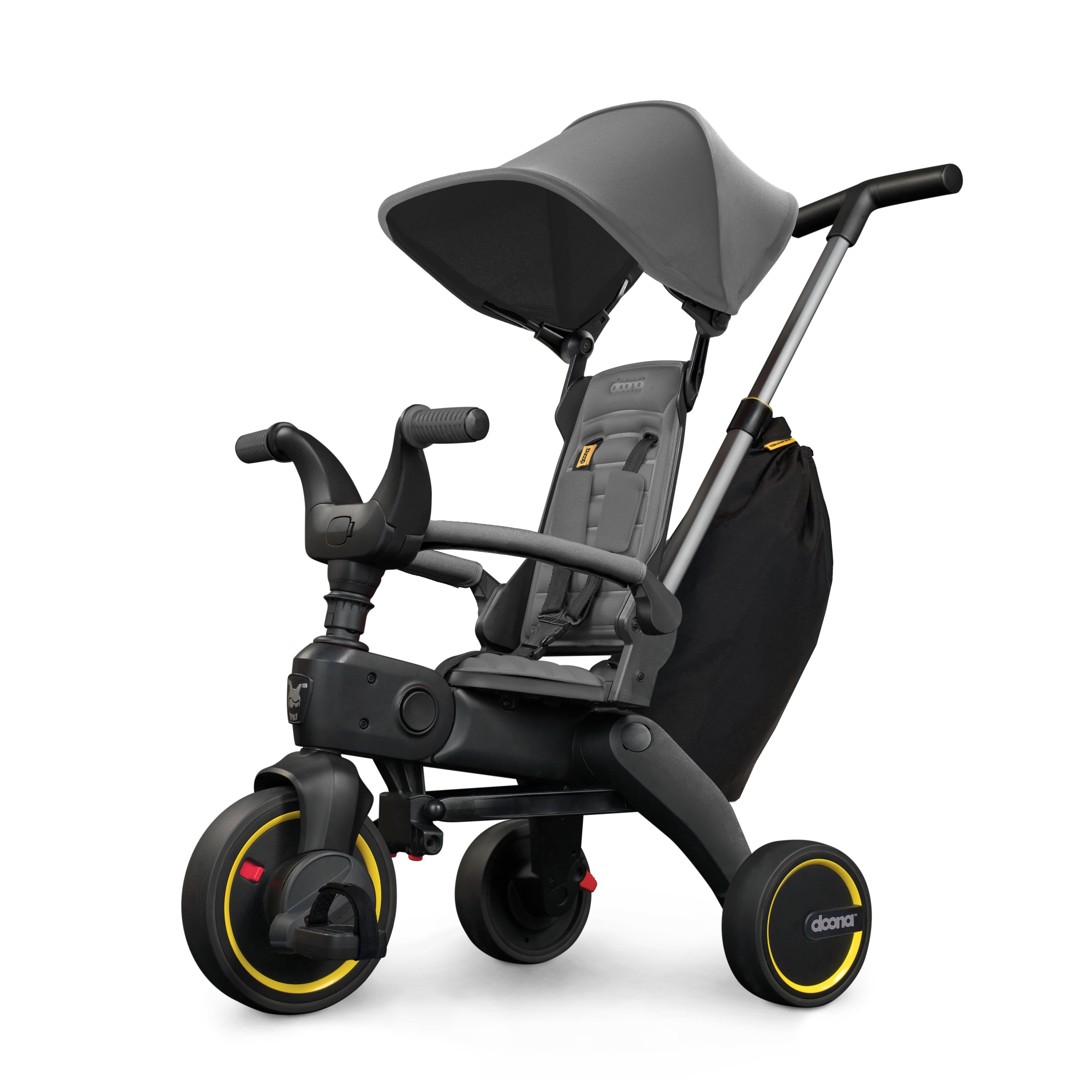 Велосипед детский Doona Liki Trike S3 Grey Hound складной, трехколесный, серый