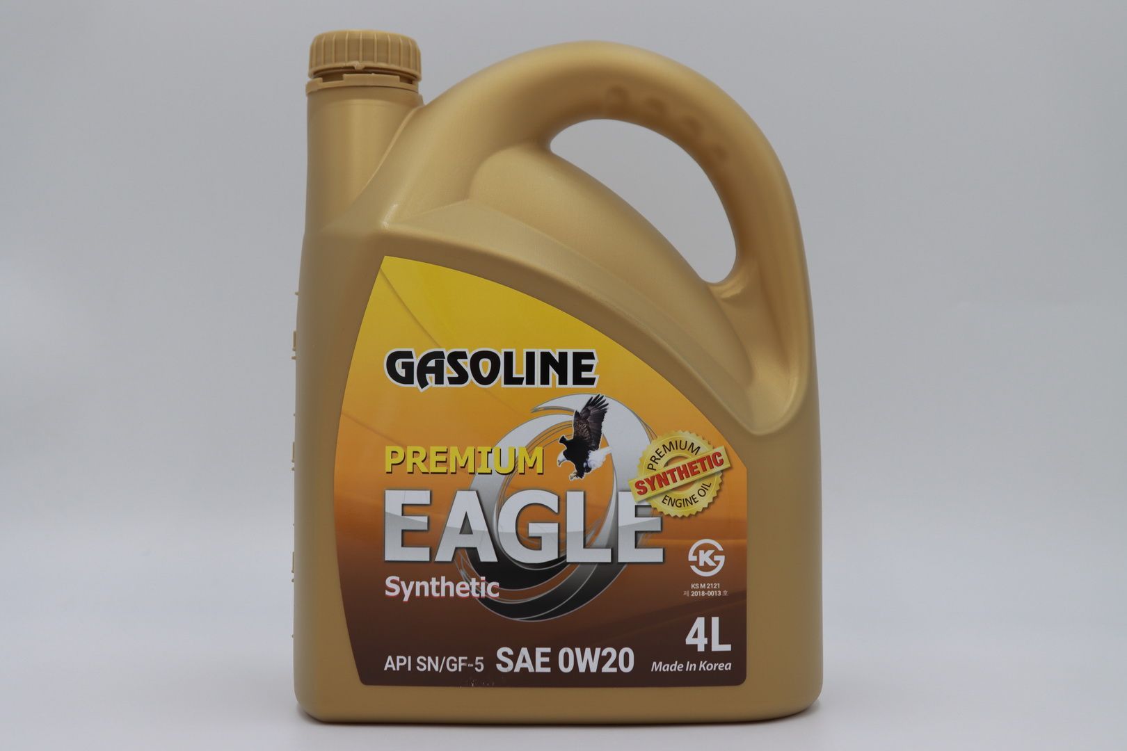 Premium gasoline. Eagle Oil logo.