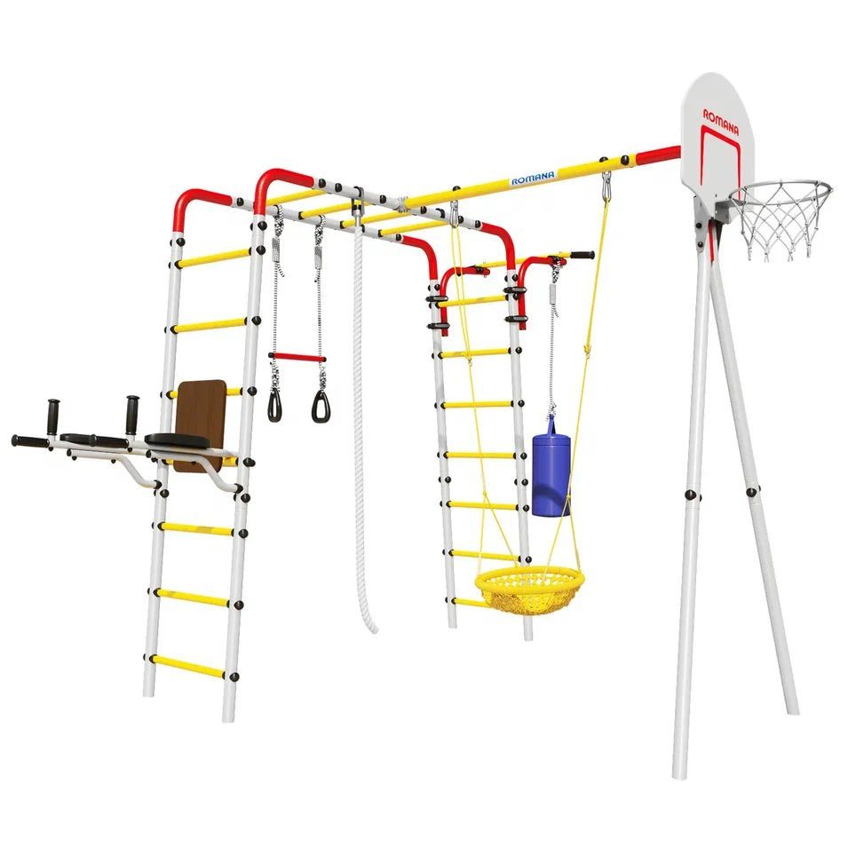 Спортивный комплекс фитнес. Дачный комплекс romana Fitness. Детский дачный комплекс romana весёлая лужайка-2 + гнездо качели r 103.25.04. ДСК романа богатырь New r.103.07.04 + 1.д-26.04 (11) качели гнездо желтые (4 места). ДСК романа веселая лужайка-2 r.103.25.04 + 1.д-26.11 качели гнездо (5 мест).