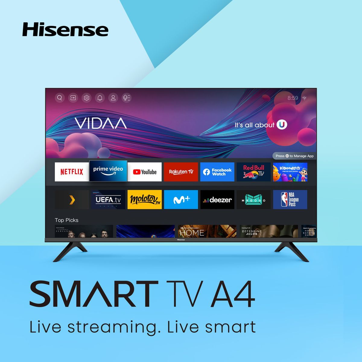 Тв перенес. Vidaa Smart Hisense. Телевизор Hisense vidaa Smart. Hisense vidaa TV. Hisense 43 vidaa.