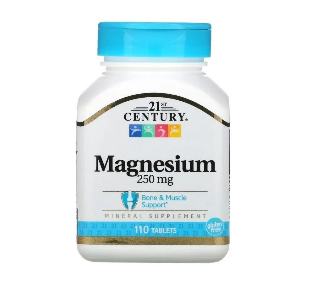 21st Century Magnesium 250 mg. 110 шт/ 21 Сентури Магний 250 мг, 110 таблеток/ Витамины