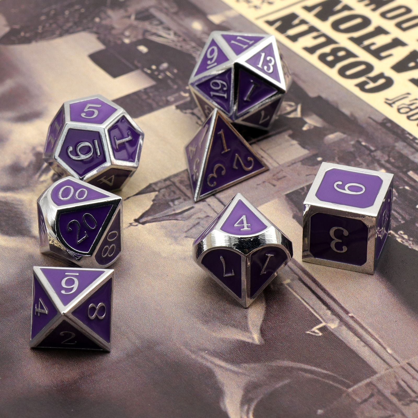 Многосторонняя настольная игра Metal Dice DND-BF - купить с доставкой по  выгодным ценам в интернет-магазине OZON (1525173345)