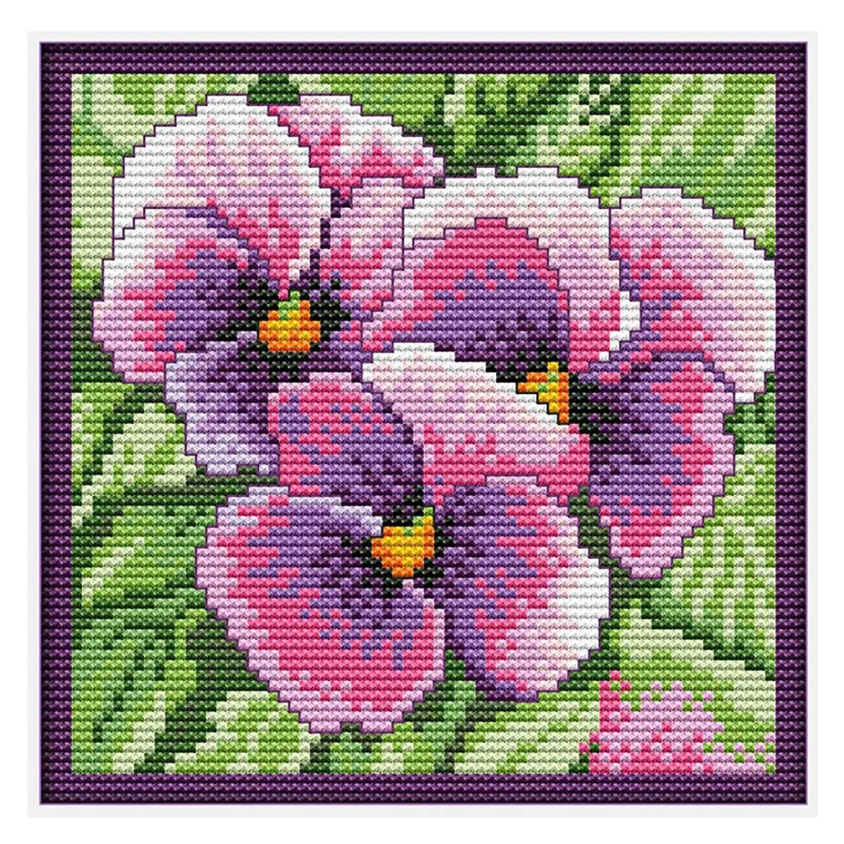 Схемы фиалки. Вервако Анютины глазки. Вышивка Анютины глазки Риолис. DMC Анютины глазки. Вышивки бисером цветы Анютины глазки.