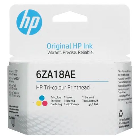 HPПечатающаяголовкаColorдляHPGT5810/5820,InkTank115/315/410/4156ZA18AE+Большойскрокгодности,оригинал,НаборCMY,1шт